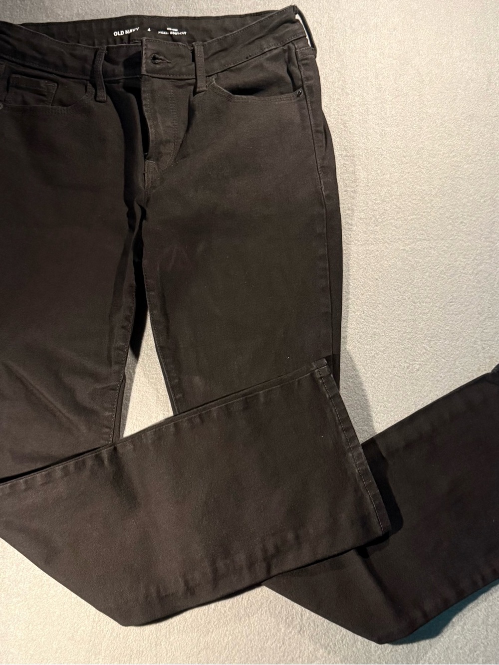 Old Navy Black Mid-Rise Boot-Cut Jeans